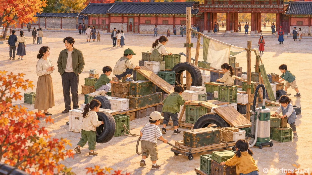 아이들이 쌓은 수원…