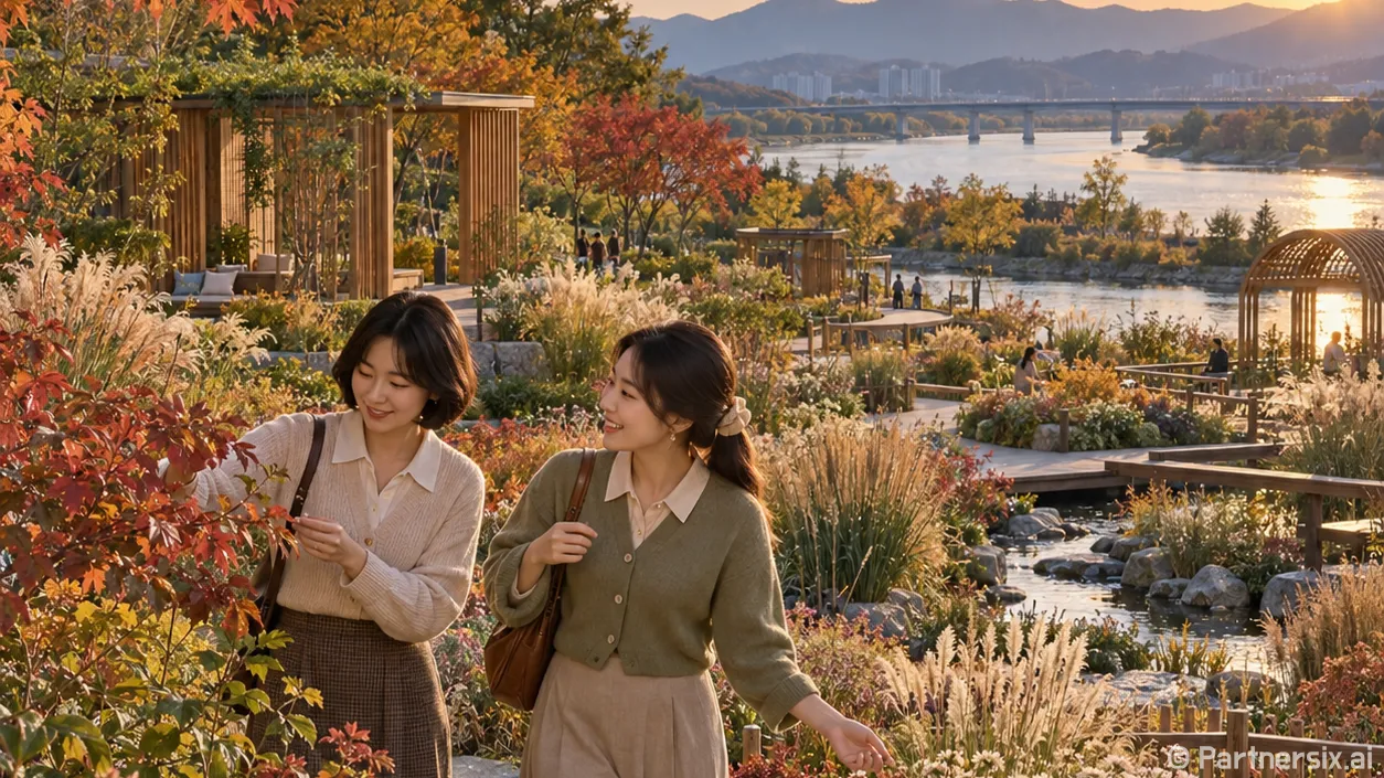 두물머리 물들인 64개 정원