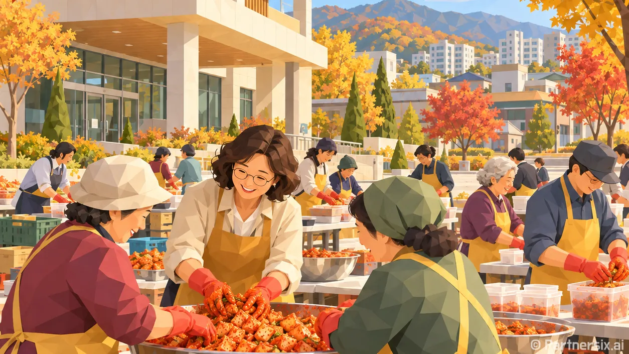 열무김치 40통의 온기