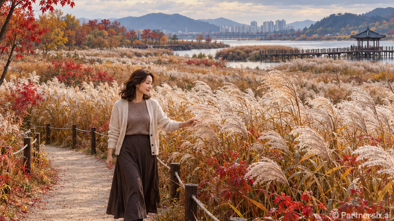 은빛 억새 물든 원평나루