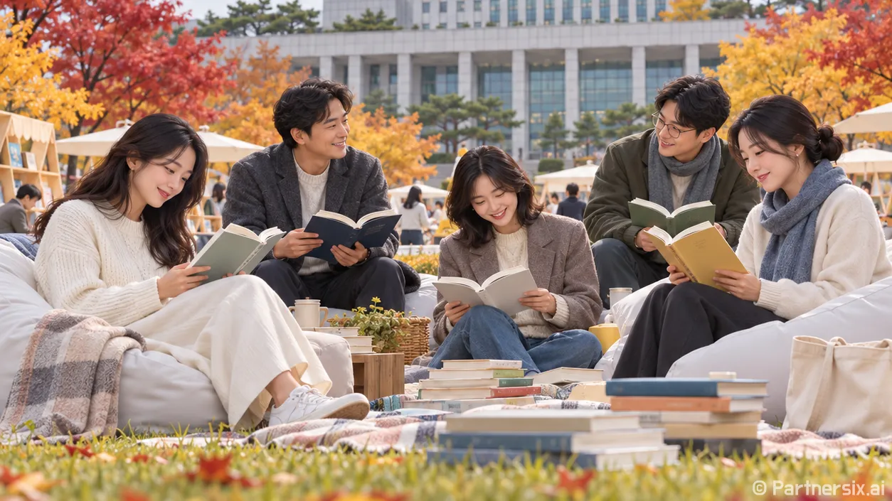 잔디광장이 도서관 …