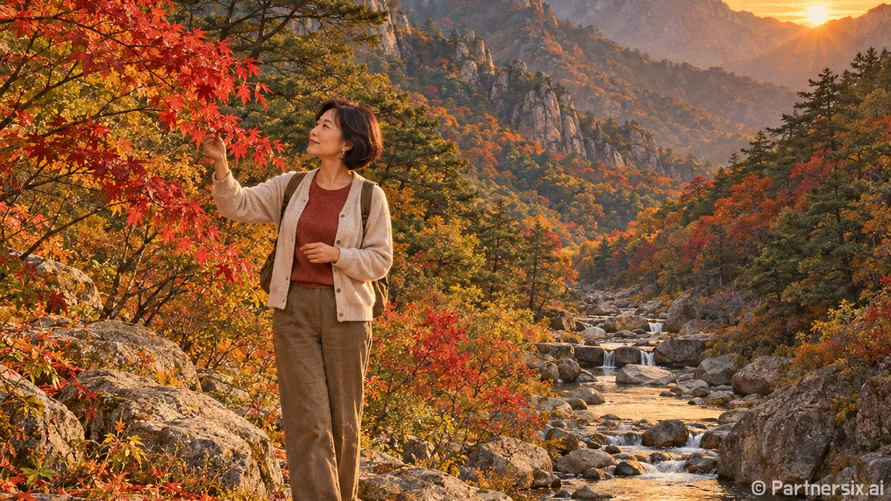 유명산계곡 단풍 절…