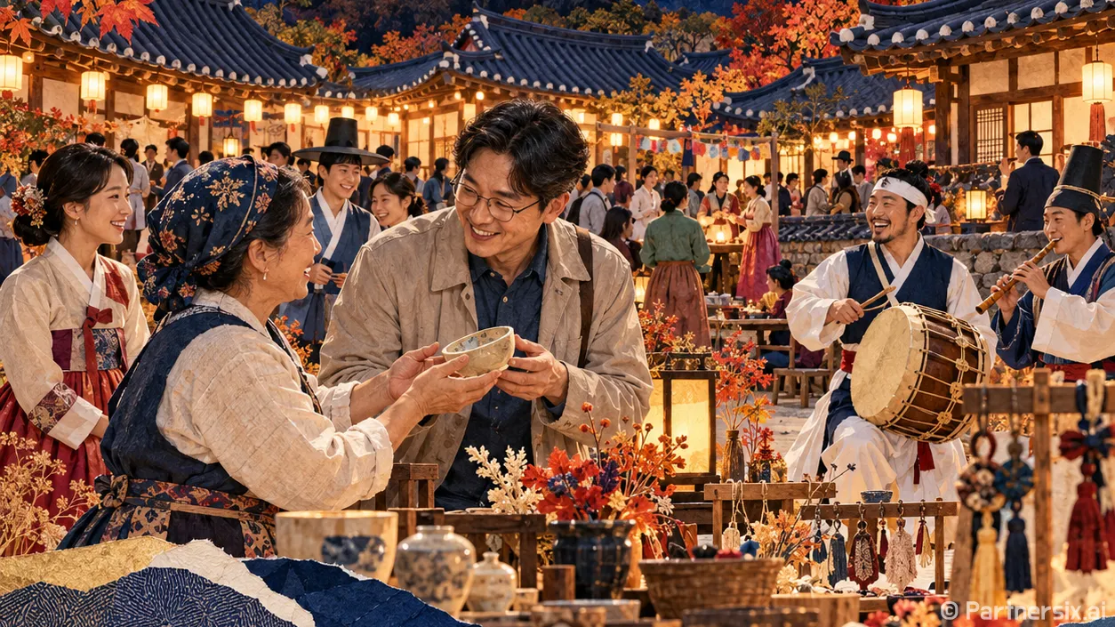 한옥에 번진 가을빛 축제