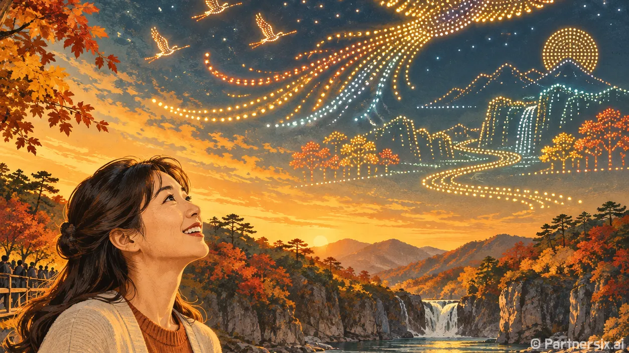 한탄강 밤하늘 7천대 군무