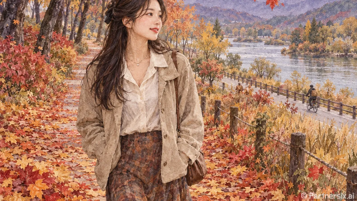 자라섬 가을빛 산책