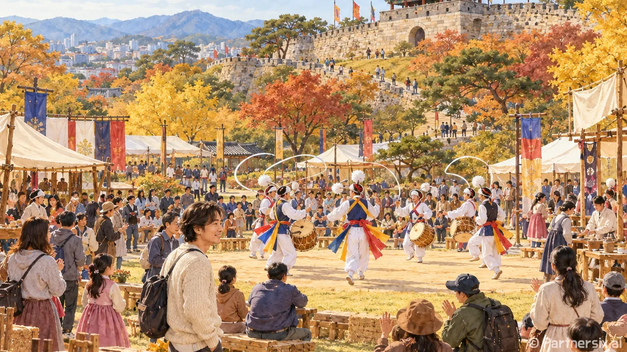 비를 이긴 독산성의 밤