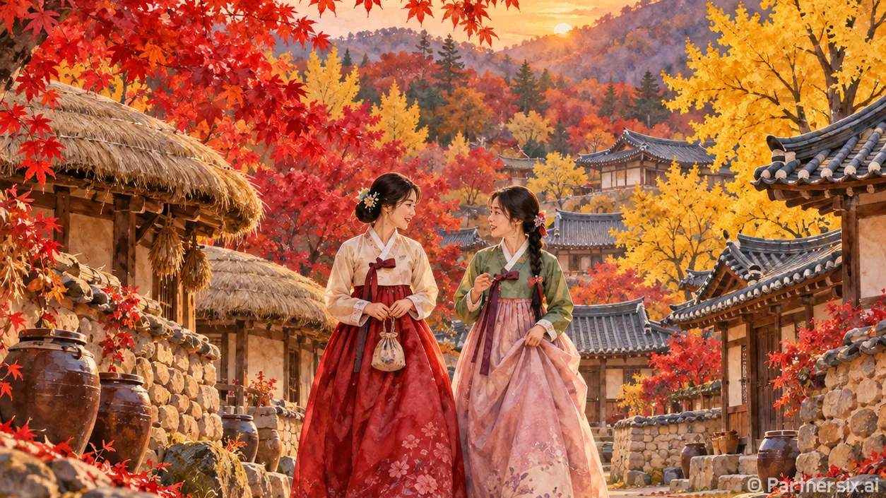 은행빛 물든 한국민속촌