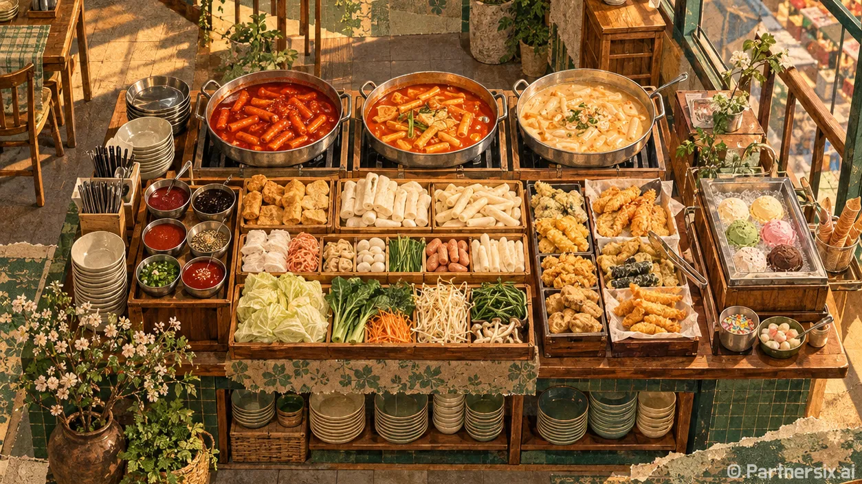 양평시장 떡볶이 한상