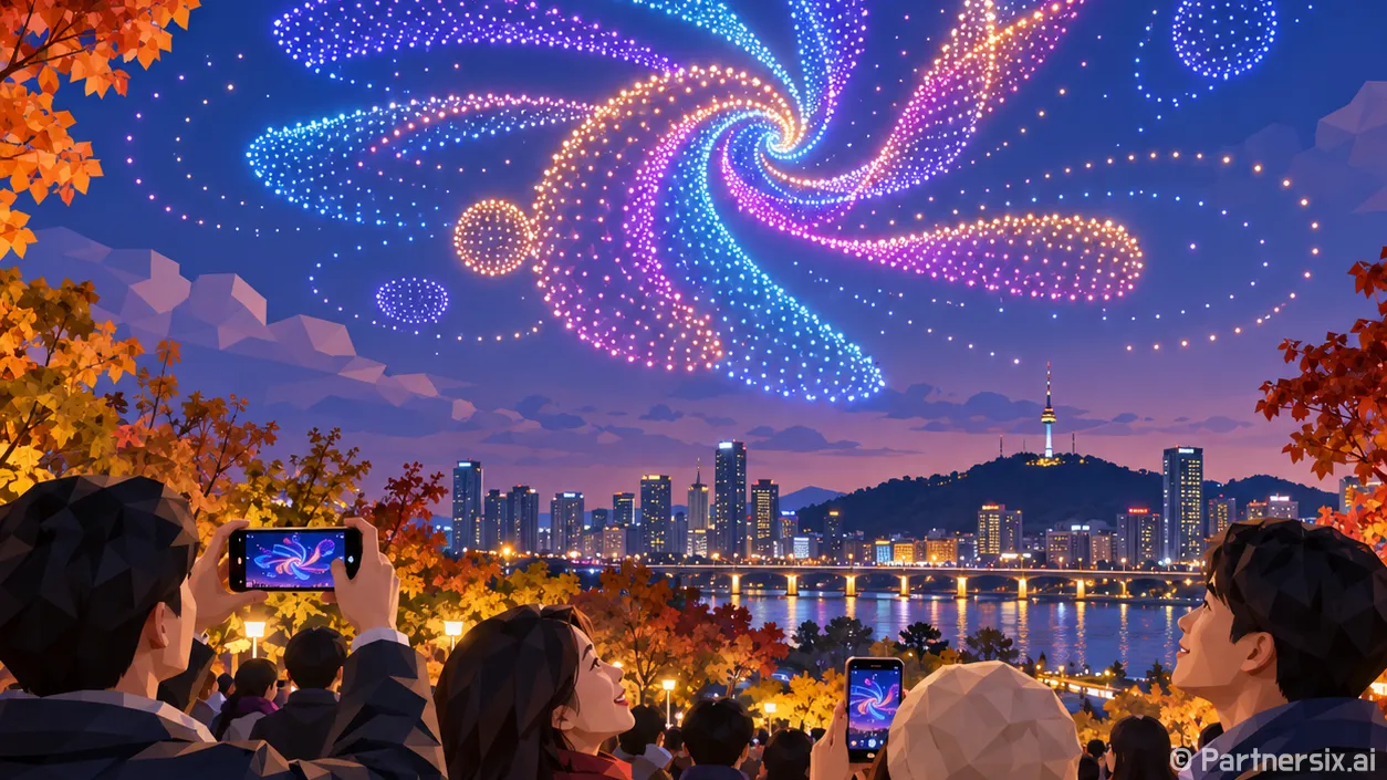 성남 드론쇼 행운의 90명