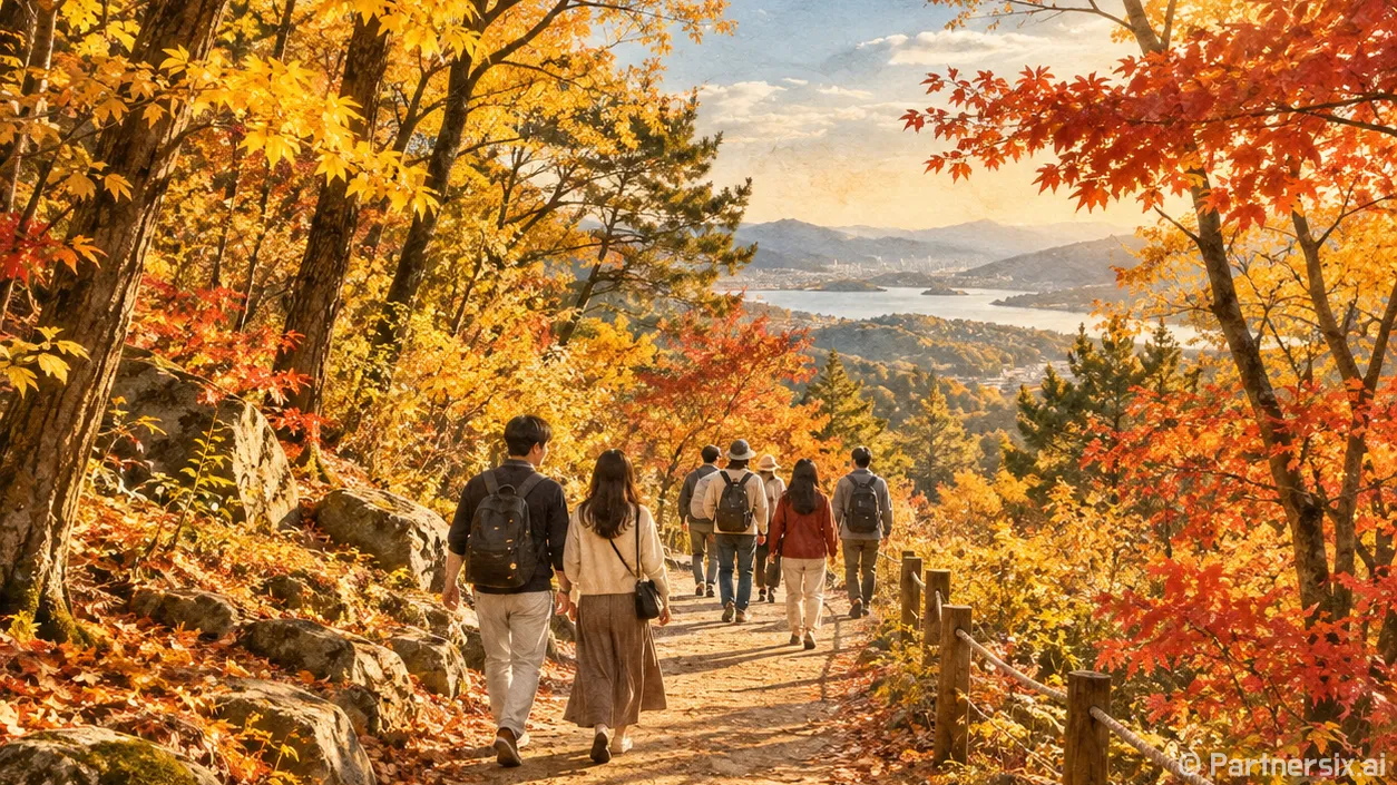 도심 곁 무성산 가을길