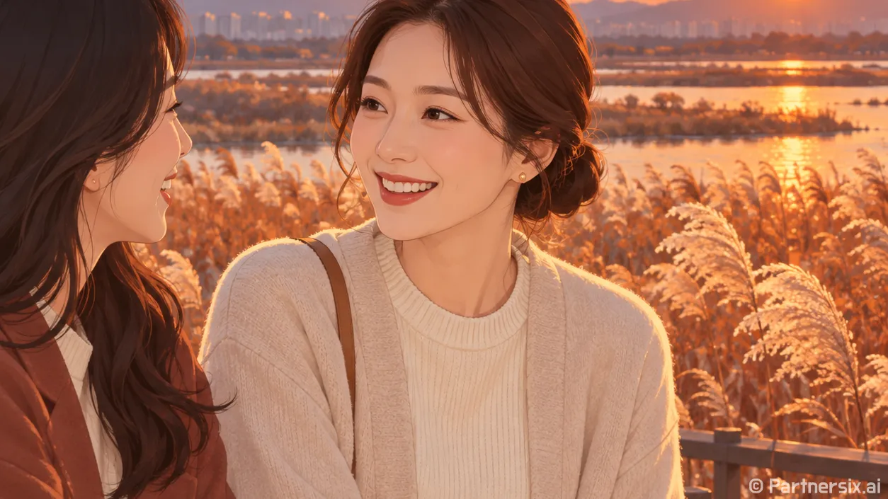 홍이와 먹이의 가을화면
