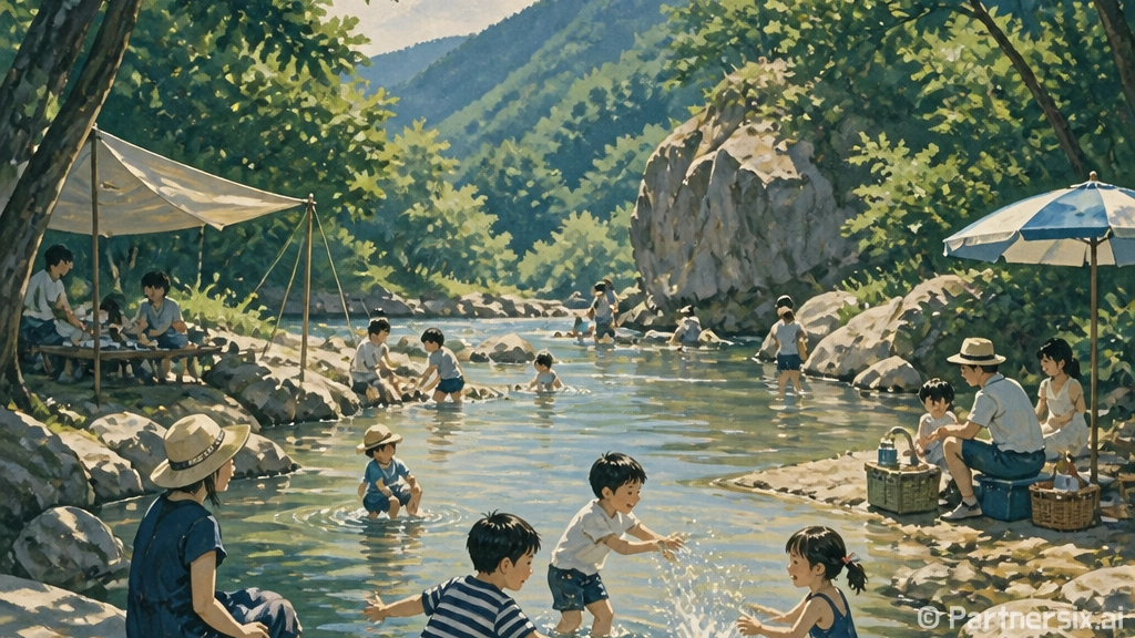 파주 퇴골계곡 시원…