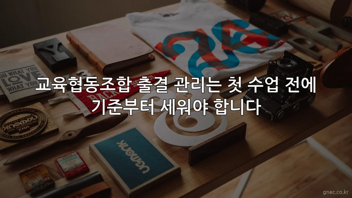 교육협동조합 출결 관리는 첫 수업 전에 기준부터 세워야 합니다