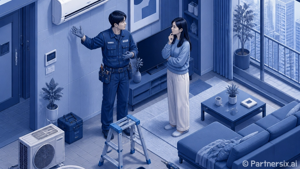 에어컨설치기사모임에…