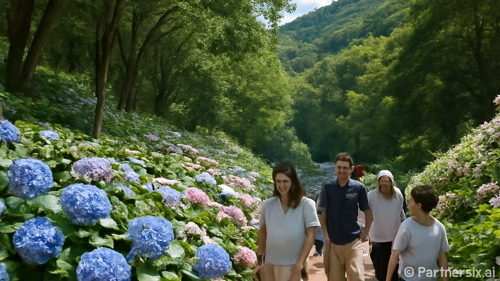 무등산 동적골 수국…