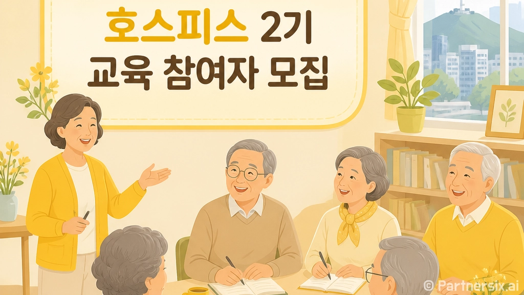 동구노인복지관 웰다잉 호스피스 교육 참여자 모집