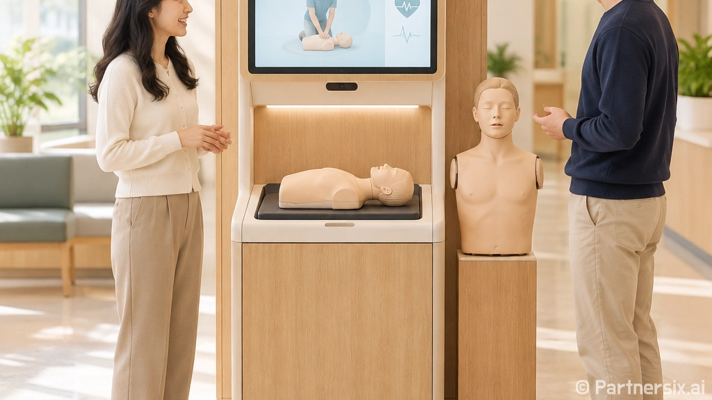 광산구 보건소 CPR 키오스크 체험기
