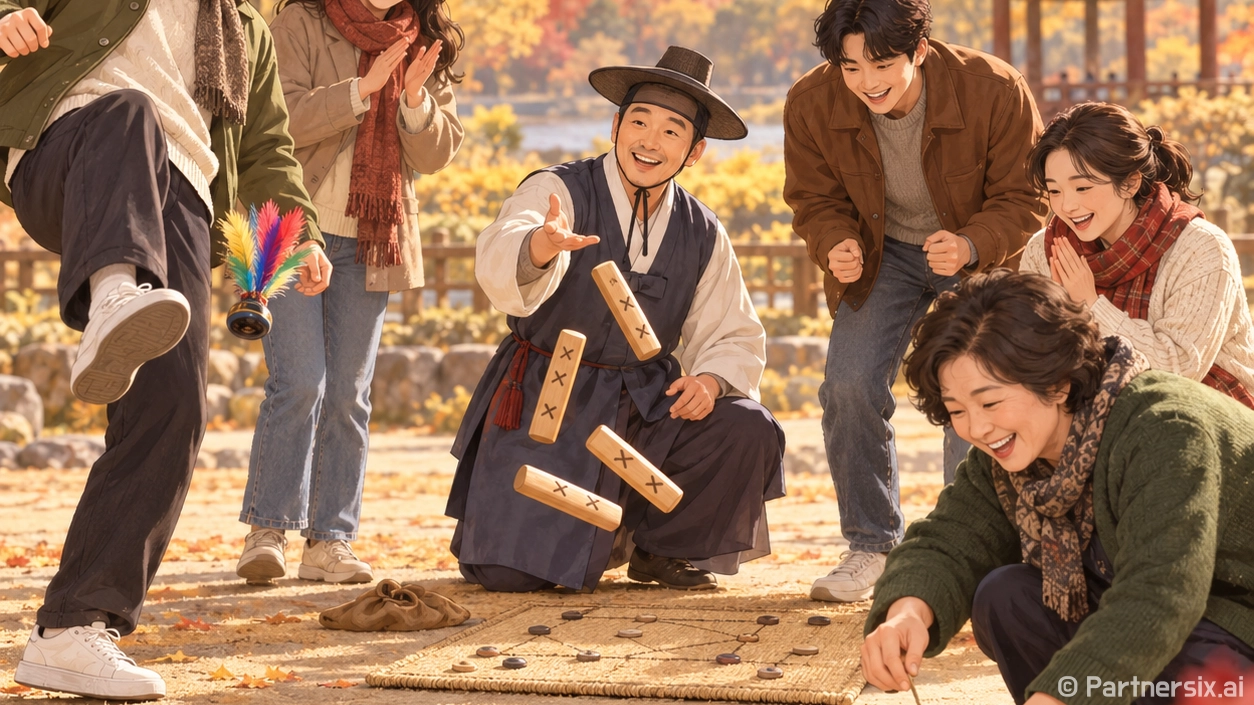 가을 공원 전통놀이 한판