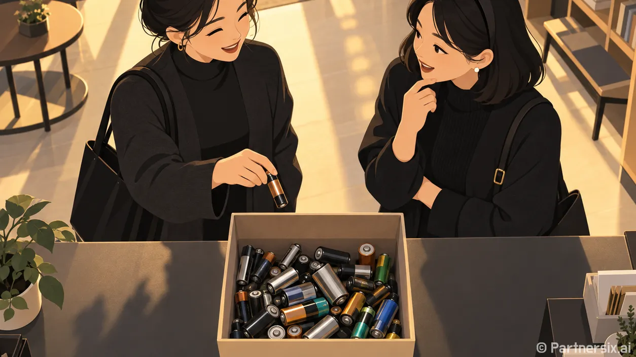 폐건전지 10개가 새건전지로