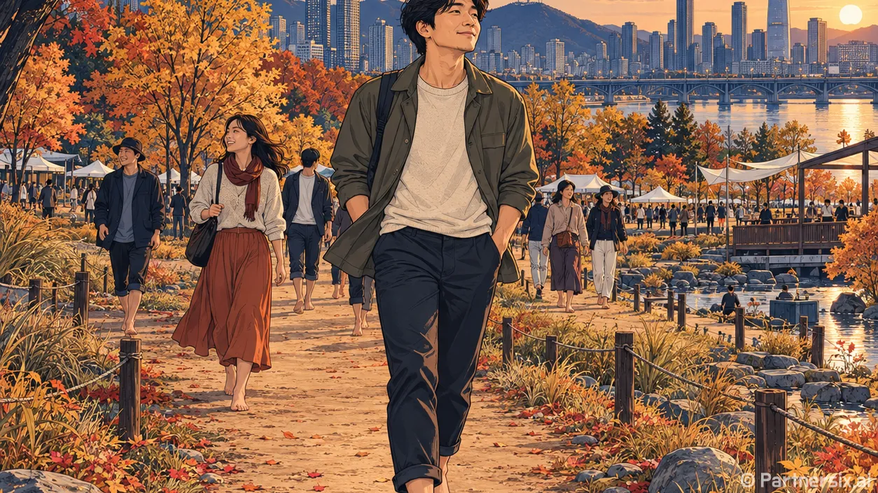 금당산 맨발로 물드는 가을