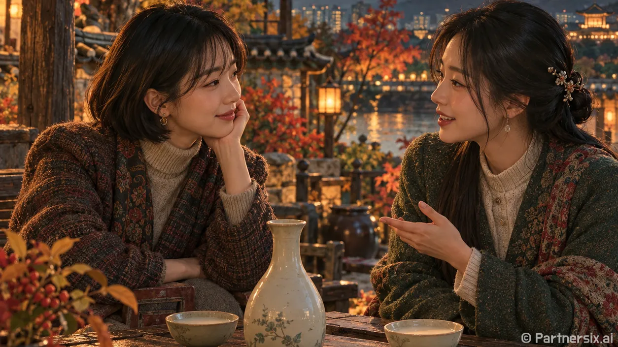 가을밤 석탄주 빚기