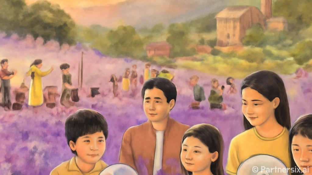보랏빛 물결, 무릉…