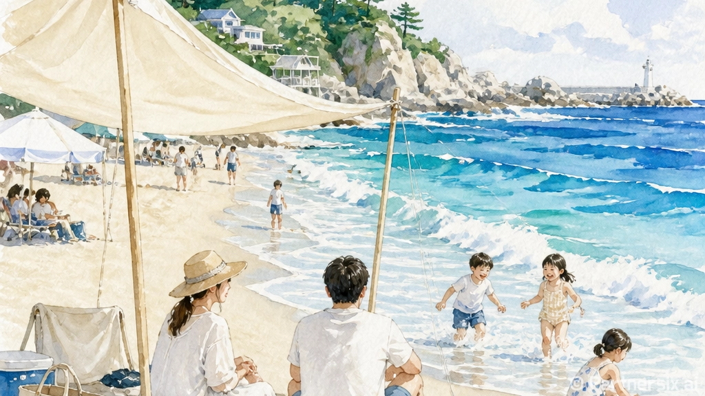 삼척해수욕장, 여름 무더위 날린 시원한 바다