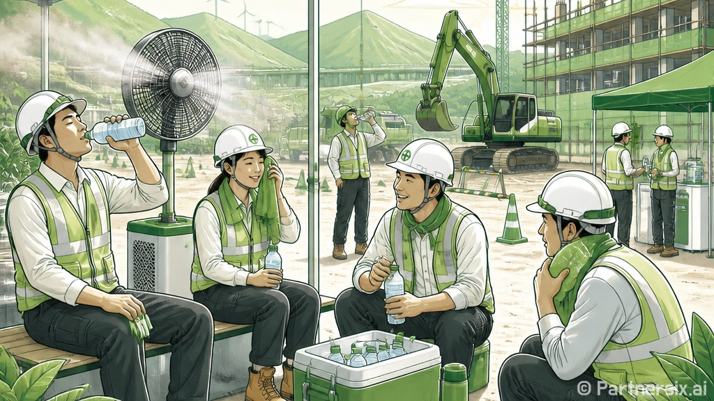 폭염 속 건설현장 …