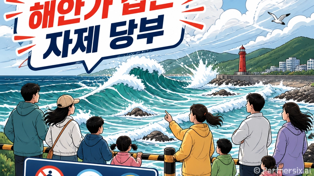 강원 동해안 해안가 접근 자제 당부