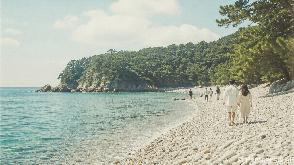 삼척 임원해변, 몽돌과 함께하는 조용한 바다 산책길