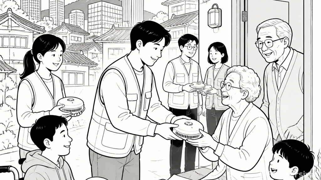 주거취약계층 단독경보형 감지기 무상 보급