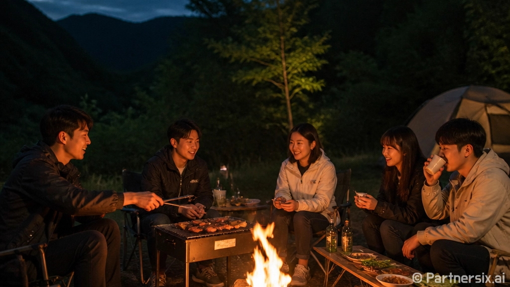 태백 구문소힐링캠프, 불멍과 BBQ로 채운 여름밤