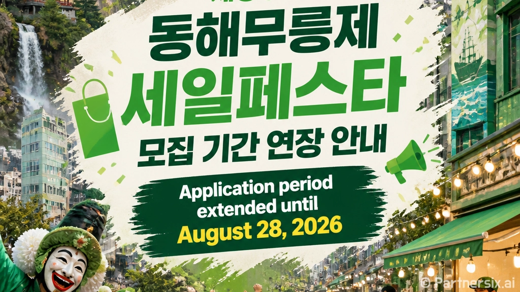 동해무릉제 세일페스타 참가 모집 연장