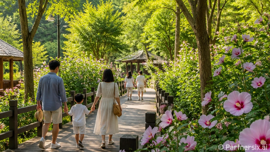 홍천 무궁화수목원, 여름 산책 명소