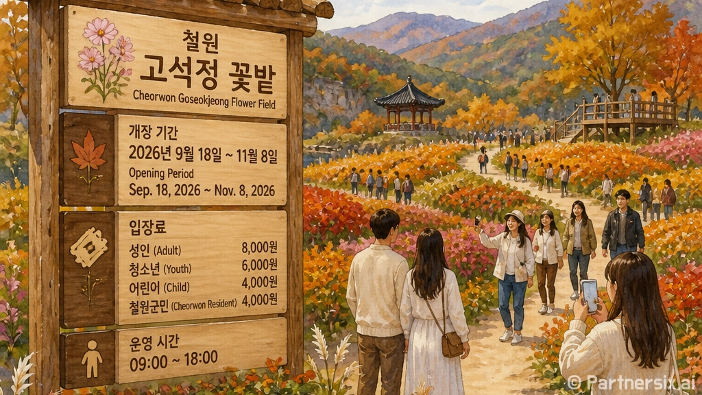 철원 고석정 가을꽃…