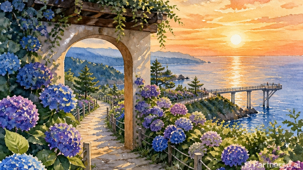 삼척 나릿골 바람의 화원 여름 풍경
