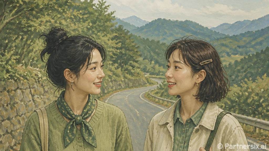 평창 대화면 상안미1리 도로 선형 개선 완료