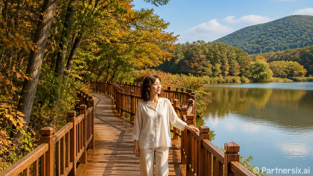 남산산림욕장 수변 데크 보수 완료