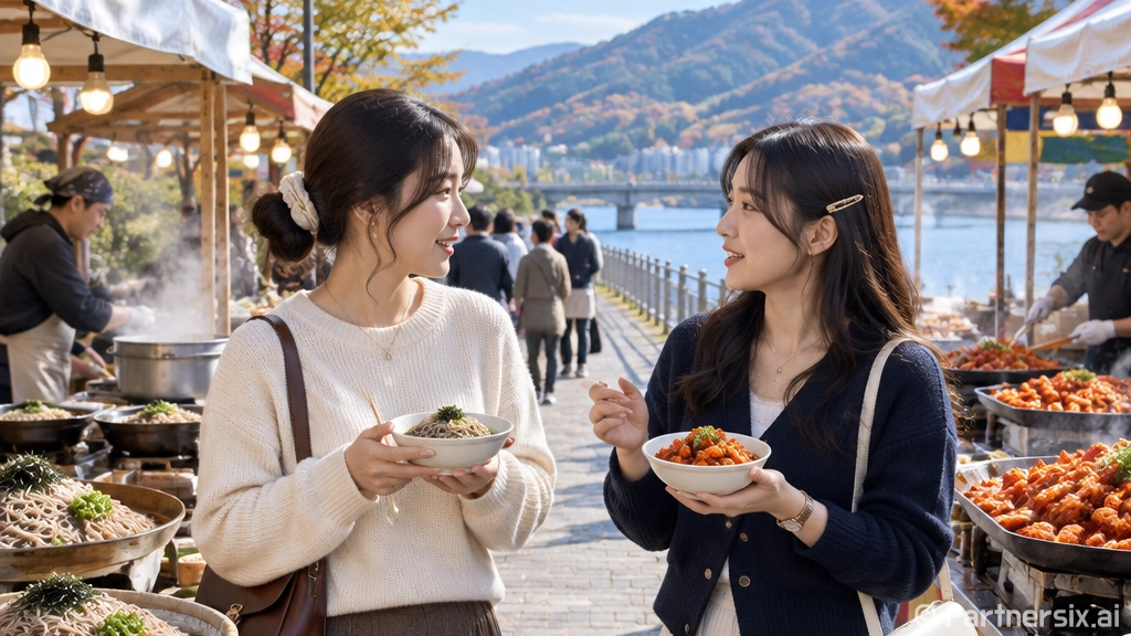 춘천 가을, 막국수…
