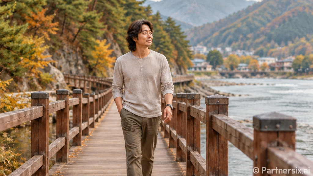홍천강 무궁화길 따라 송학정교 산책
