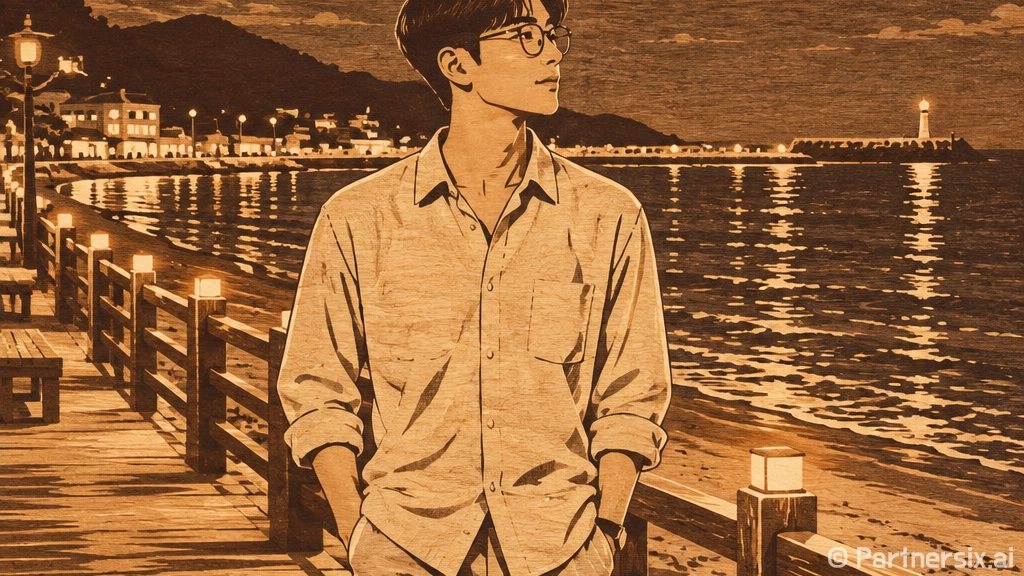 가을밤 빛나는 삼척해수욕장 야경 명소