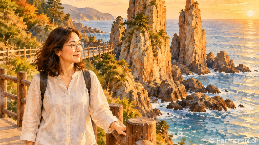 부모님과 걷는 삼척 초곡용굴 촛대바위길
