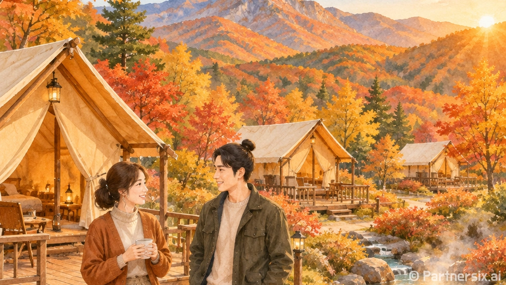 가을 단풍과 함께하는 화암약수 힐링캠핑장 개장