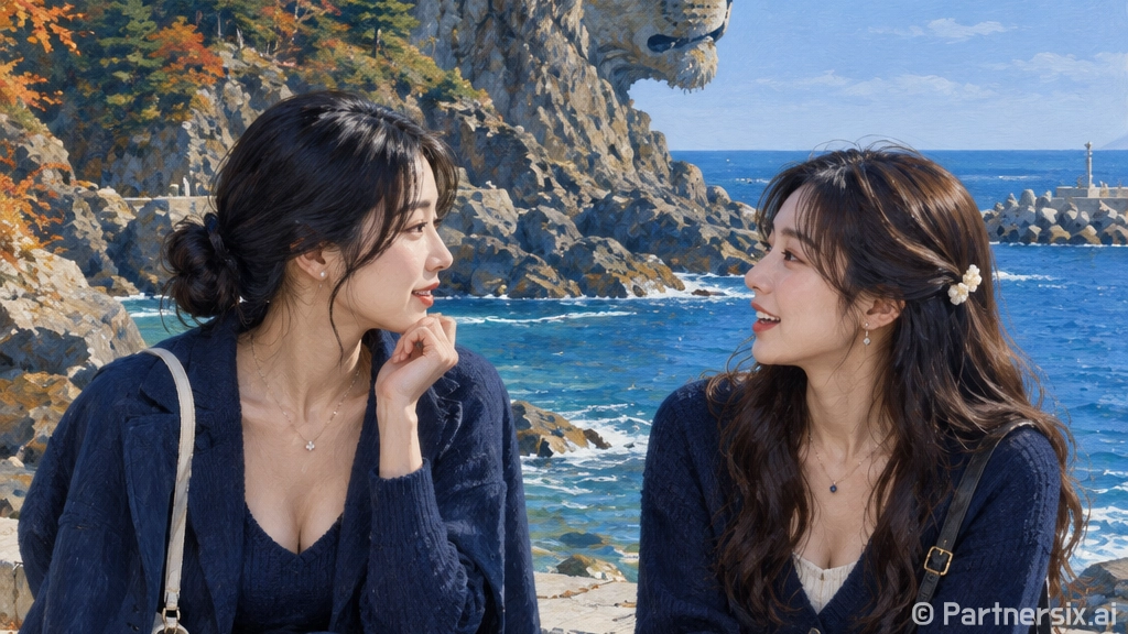 동해 수호하는 이사부사자바위