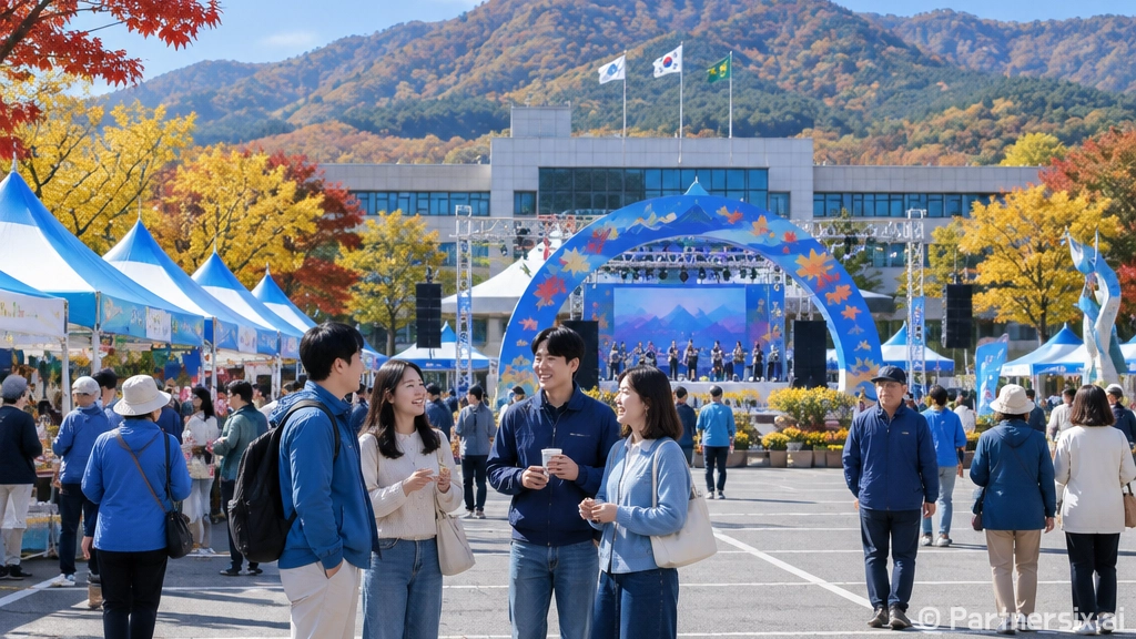 가을 태백 축제의 열기