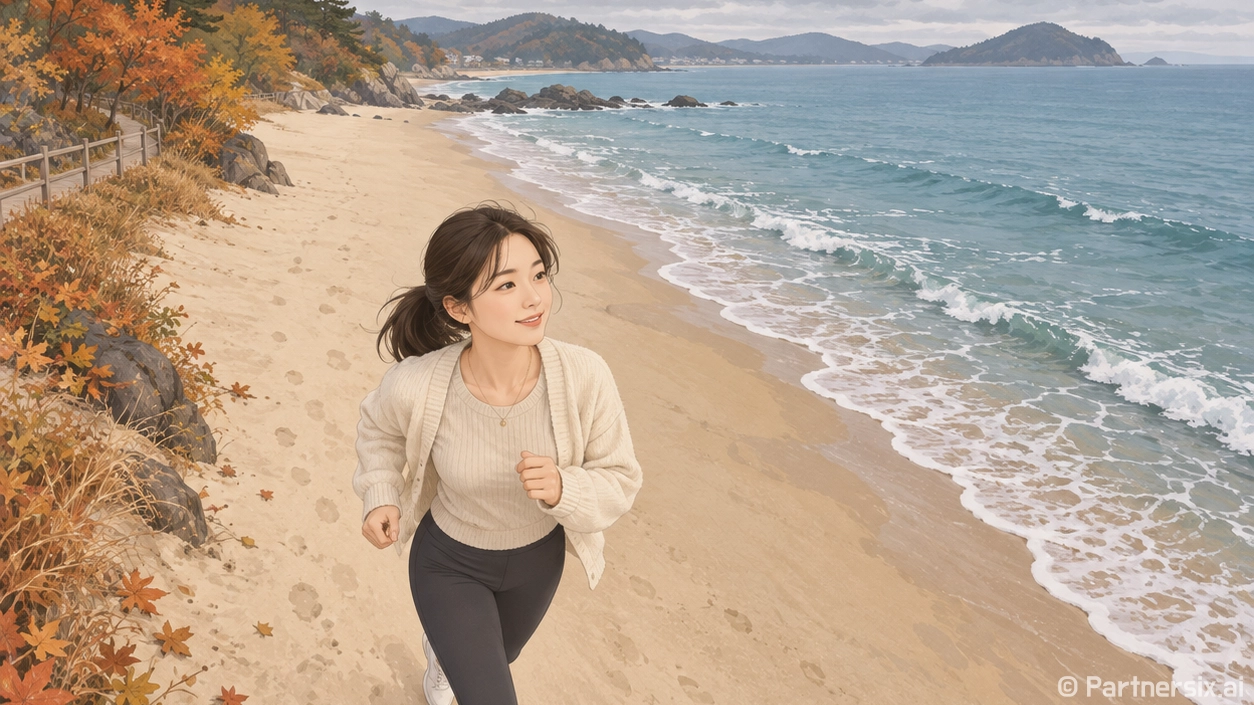 속초 바다를 달리다