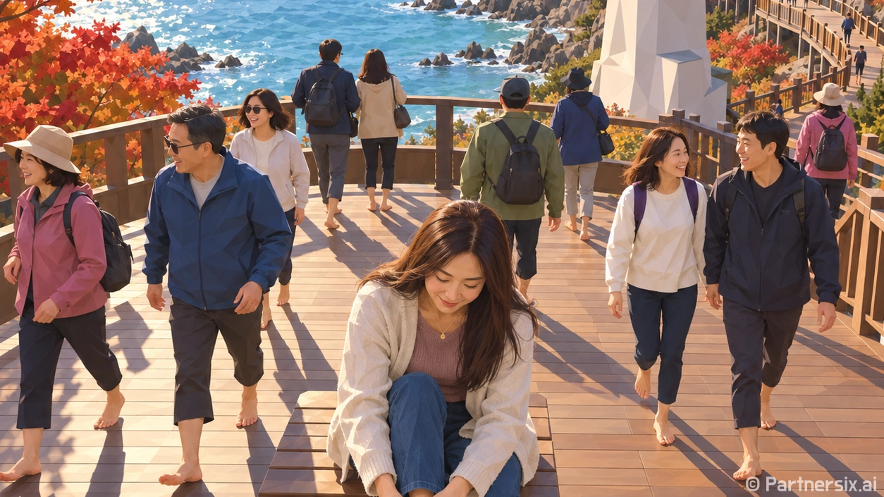 맨발로 만나는 망상 가을바다