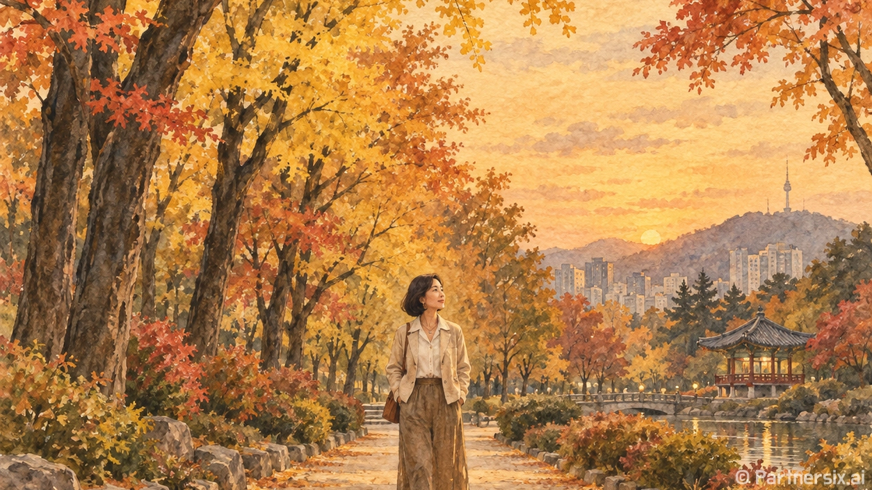 삼척 가을 품은 교동공원
