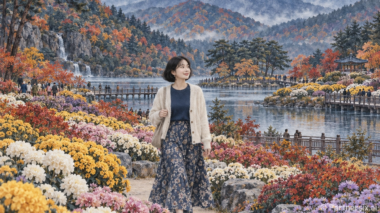 절정 맞은 인제 꽃길
