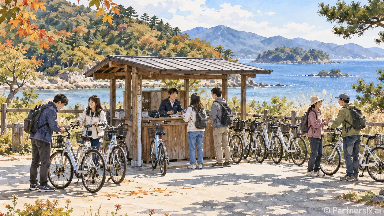 고성 호수길 무료 자전거